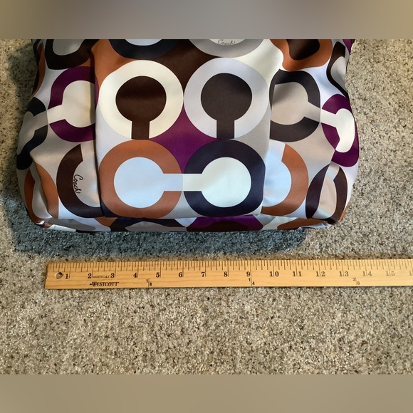 Coach Op Art Lindsey Lg bag & Scarf NWT #18599 Both Never Used! Perfect! - Picture 10 of 15